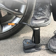 Foot Air Pump With Air Pressure Gauge Portable Mini for Bicycle,Bike,Motorcycle,Car,Football / Mini air pump