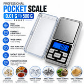 hDigital Pocket Weight Scale 500 Gram x 0.01 Gram Scale use for Gold, Jewelry, and kitchen purposes