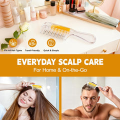 Crystal Scalp Massage Comb & Serum Applicator