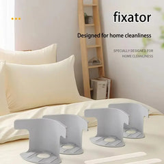 4pcs Heavy Duty Bed Sheet Fastener Adjustable Transparent PVC Corner Clips for Secure Fit, Multifunctional Use on Any Bed, White, Hand Wash Only, Bed Sheet Clips, Bed Maintenance Tools, Sophisticated Bedroom Accessory, Wearresistant Material