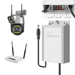 DC - 12V Mini UPS 3 - 4 Hour Battery Backup Fireproof Waterproof Led Display, Use In Wifi Router And CCTV Cameras And Ups Can Run On Anything With 12 Volt - AlifdukanKhushbakht Farooqi types here :)