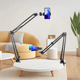 Lomoo Iron Cantilever Mobile Phone Holder, 360 Degree Rotation.