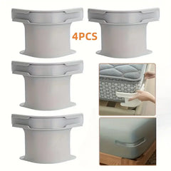 4pcs Heavy Duty Bed Sheet Fastener  Adjustable Transparent PVC Corner Clips for Secure Fit, Multifunctional Use on Any Bed, White, Hand Wash Only, Bed Sheet Clips, Bed Maintenance Tools, Sophisticated Bedroom Accessory, Wearresistant Material