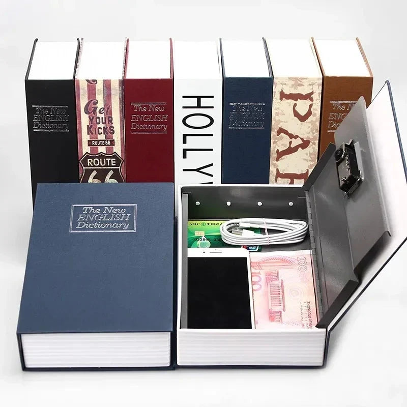 Hidden Book Safe Teejori by Shopzone, a book-shaped safe with a secure compartment, designed to blend into bookshelf decor.