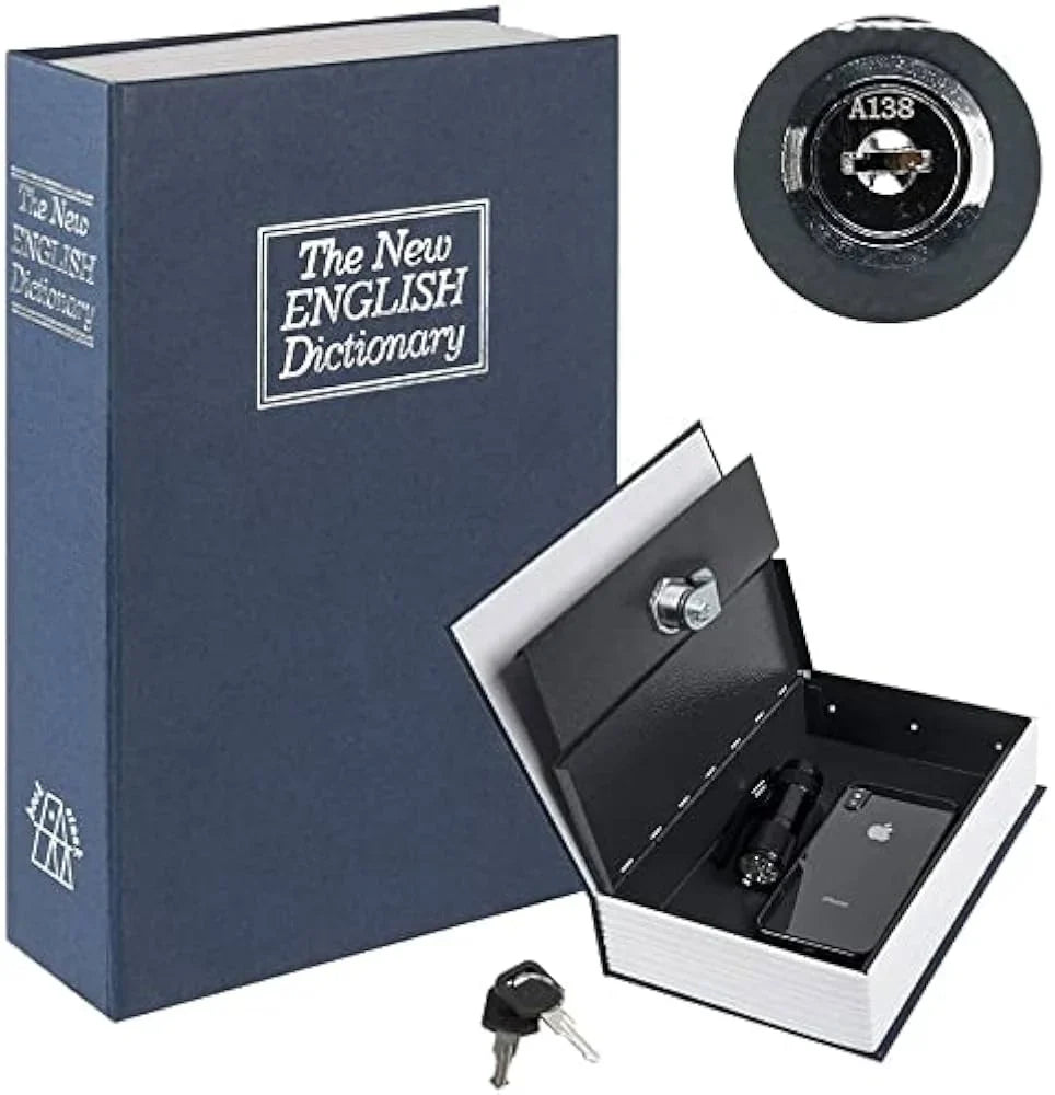 Hidden Book Safe Teejori by Shopzone, a book with a concealed safe compartment, featuring a realistic printed cover.