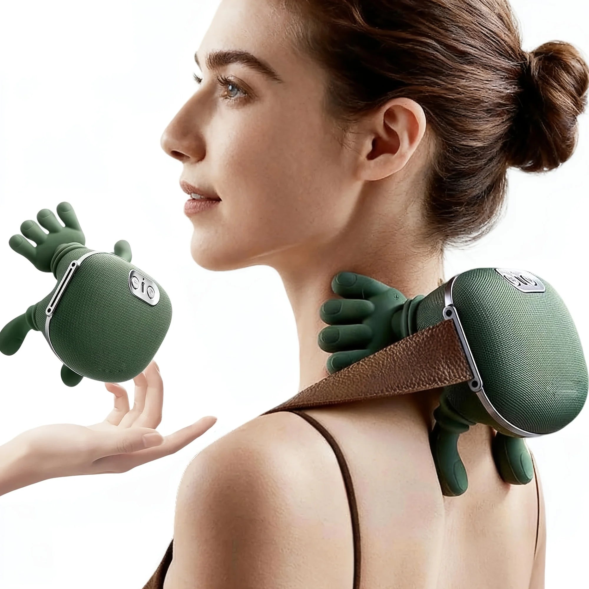 Professional Electric  Massager with Hand-Like Kneading Action ComfortCare USB Rechargeable Neck & Body Massager for Men & Women