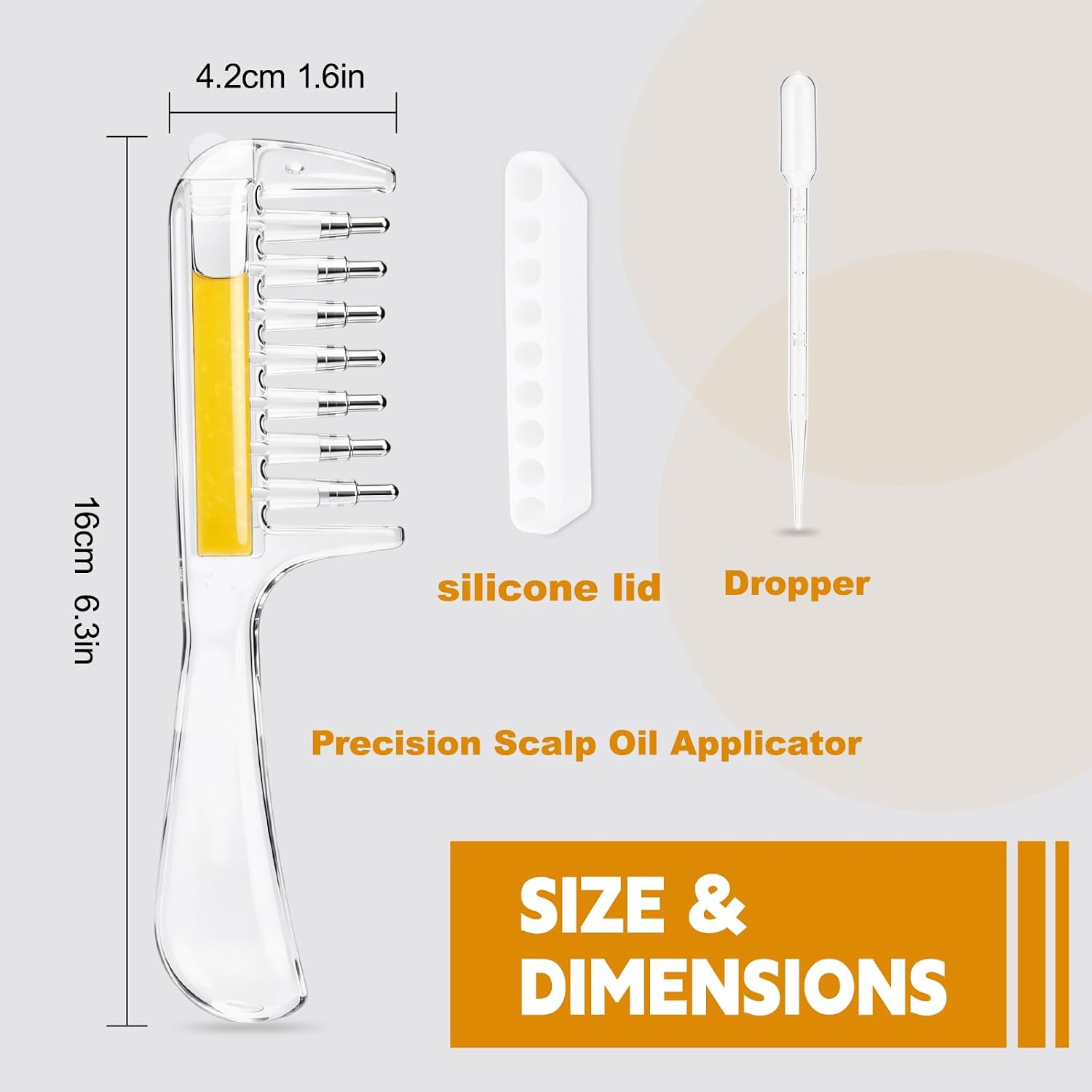 Crystal Scalp Massage Comb & Serum Applicator