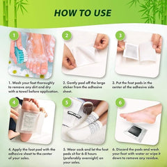 Kinoki Foot Pads for Your Health Care – 10 Premium Natural Foot Patches – Adhesive Foot Pads for Foot Pain Relief – Eliminator Unpleasant Odors of Feet – Stick on Foot Pads