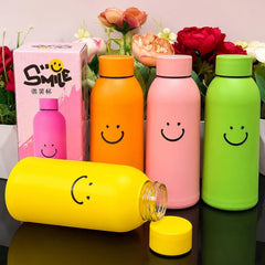 Smiley Glass Glass insulated Smile Water Bottle 400ml