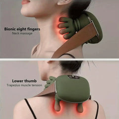 Professional Electric  Massager with Hand-Like Kneading Action ComfortCare USB Rechargeable Neck & Body Massager for Men & Women