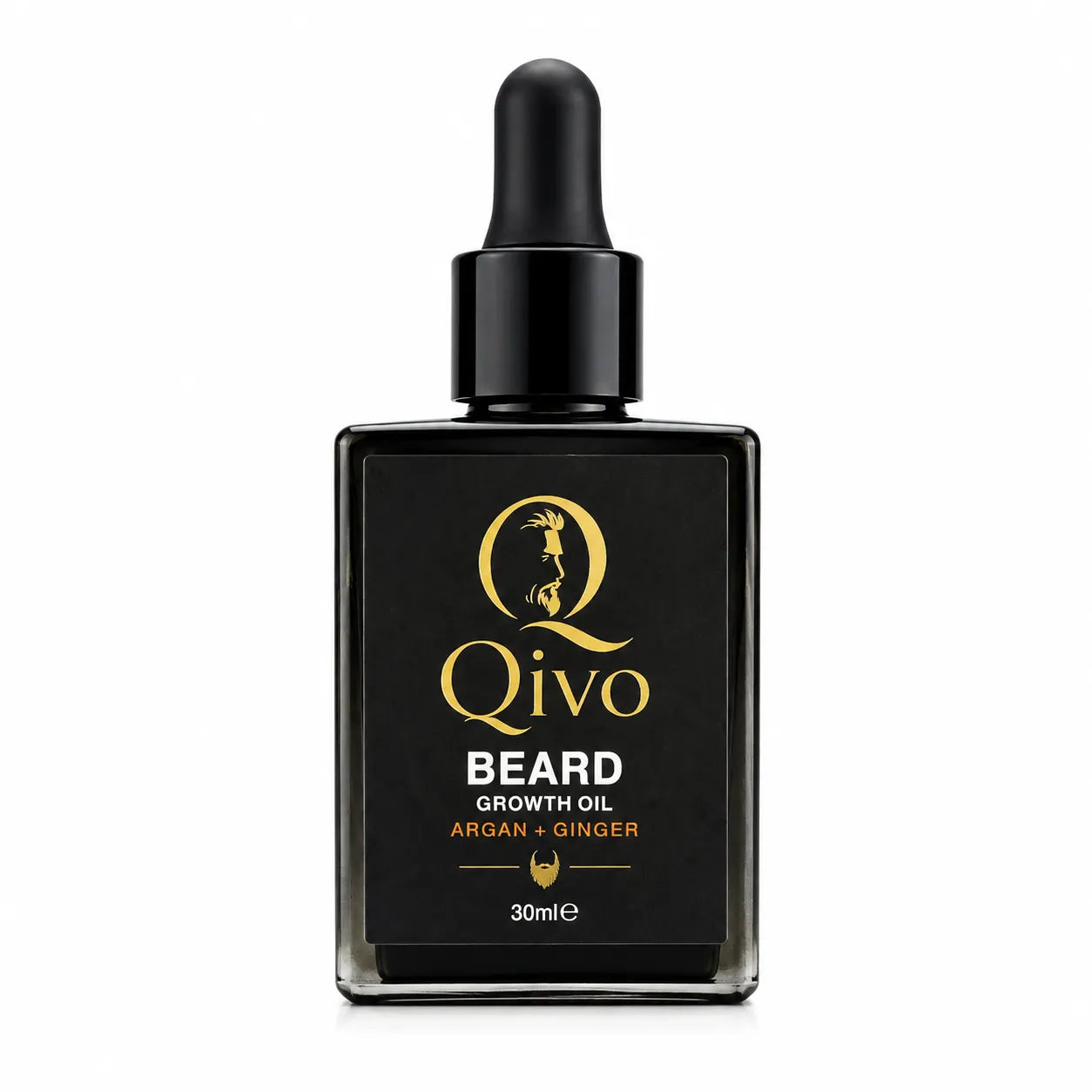 Qivo Beard Growth Oil with Argan & Ginger 30ml