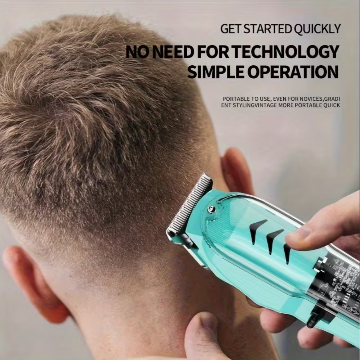1pc Men'S Hair Clipper, Professional Seamless T-Blade Electric Shaver Trimming Set, Wireless USB Charging with LCD Display, Men'S Gift, Birthday and 12.12 live