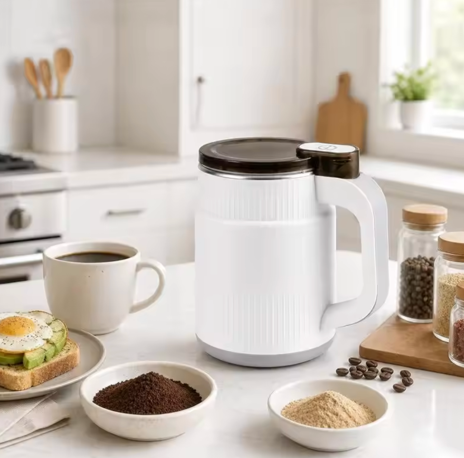 Fast Electric Coffee Grinder 500Ml One-Touch Spice Grinder Electric Grinder For Beans Herbs Nuts US Plug A62X