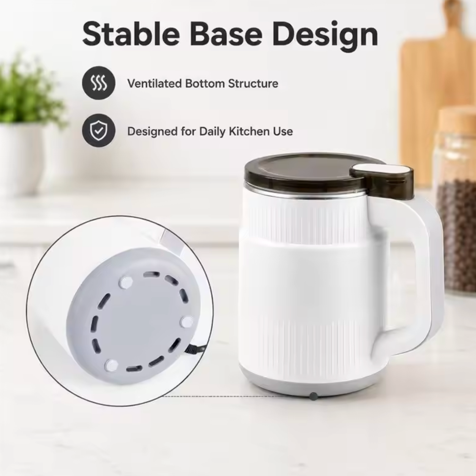Fast Electric Coffee Grinder 500Ml One-Touch Spice Grinder Electric Grinder For Beans Herbs Nuts US Plug A62X