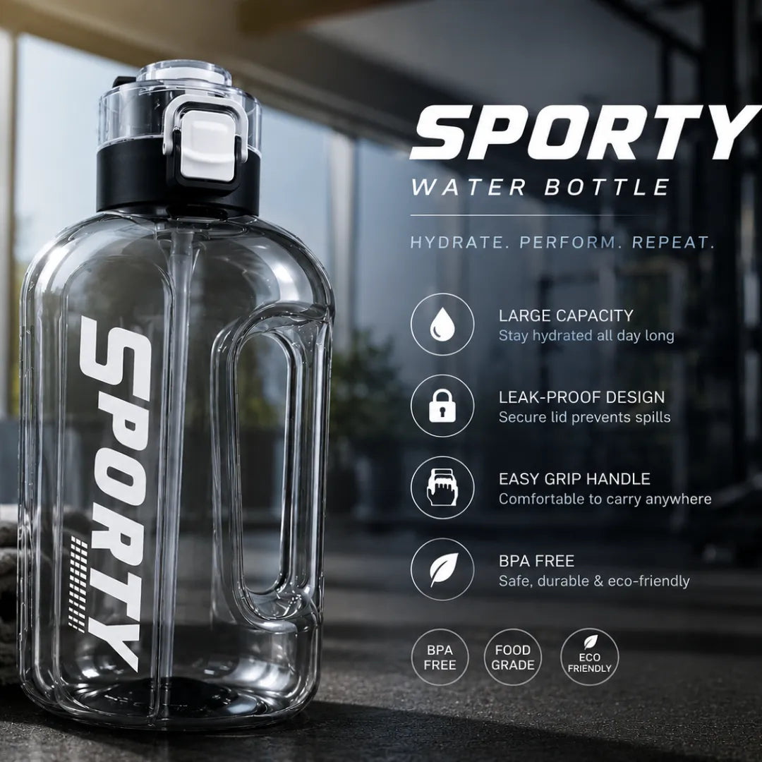 Sporty Water Bottle (BPA Free) (Premium Quality) 2000ml