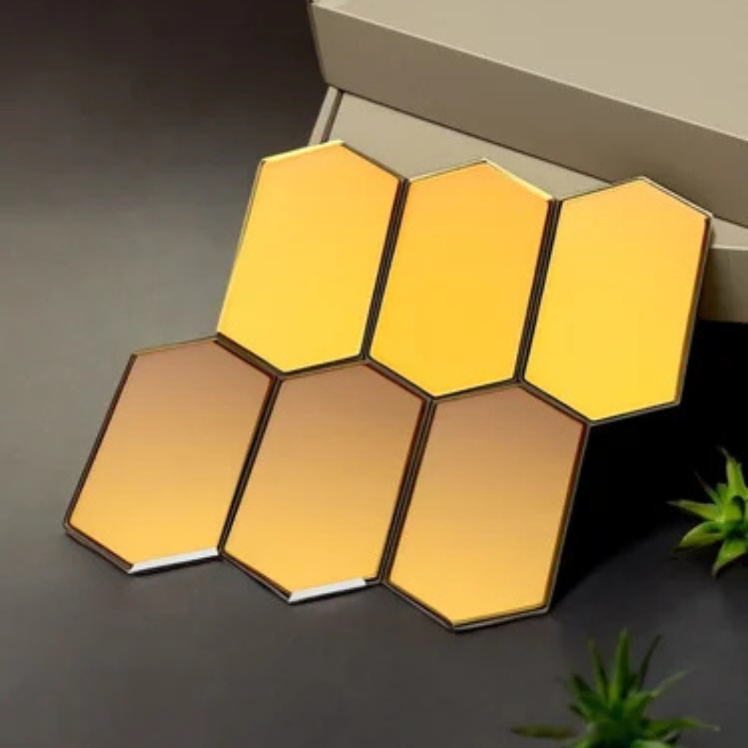 Luxury Hexa Mirror Wall Tiles – High Gloss Finish