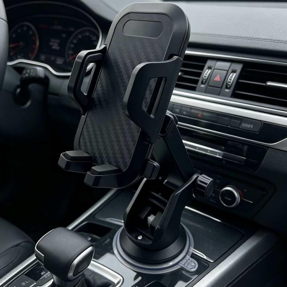 Car Dashboard Phone Mount, Upgraded Triangle Lock And Vacuum Suction Cup, Strong Adhesion, Retractable Long Arm Design, Horizontal And Vertical Screen Switching, Stable And Compatible with Various Smartphones