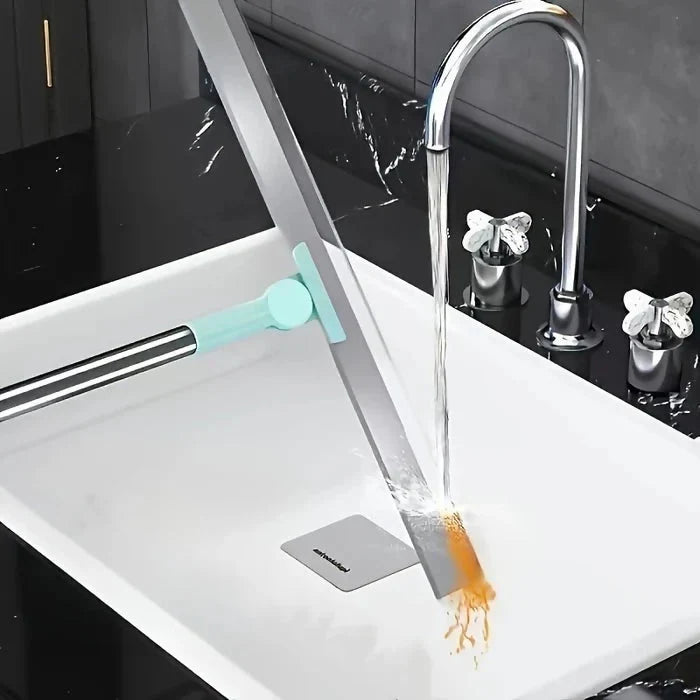 All - Purpose Scraping Wiper Handle Household Cleaning Tool for Floor Bathroom Kitchen Shower Tile Pet Hair - AlifdukanStyleNest types here :)