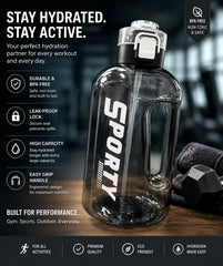 Sporty Water Bottle (BPA Free) (Premium Quality) 2000ml