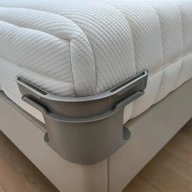 4pcs Heavy Duty Bed Sheet Fastener  Adjustable Transparent PVC Corner Clips for Secure Fit, Multifunctional Use on Any Bed, White, Hand Wash Only, Bed Sheet Clips, Bed Maintenance Tools, Sophisticated Bedroom Accessory, Wearresistant Material