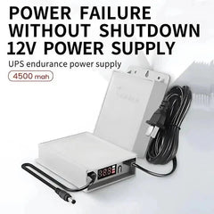 DC - 12V Mini UPS 3 - 4 Hour Battery Backup Fireproof Waterproof Led Display, Use In Wifi Router And CCTV Cameras And Ups Can Run On Anything With 12 Volt - AlifdukanKhushbakht Farooqi types here :)