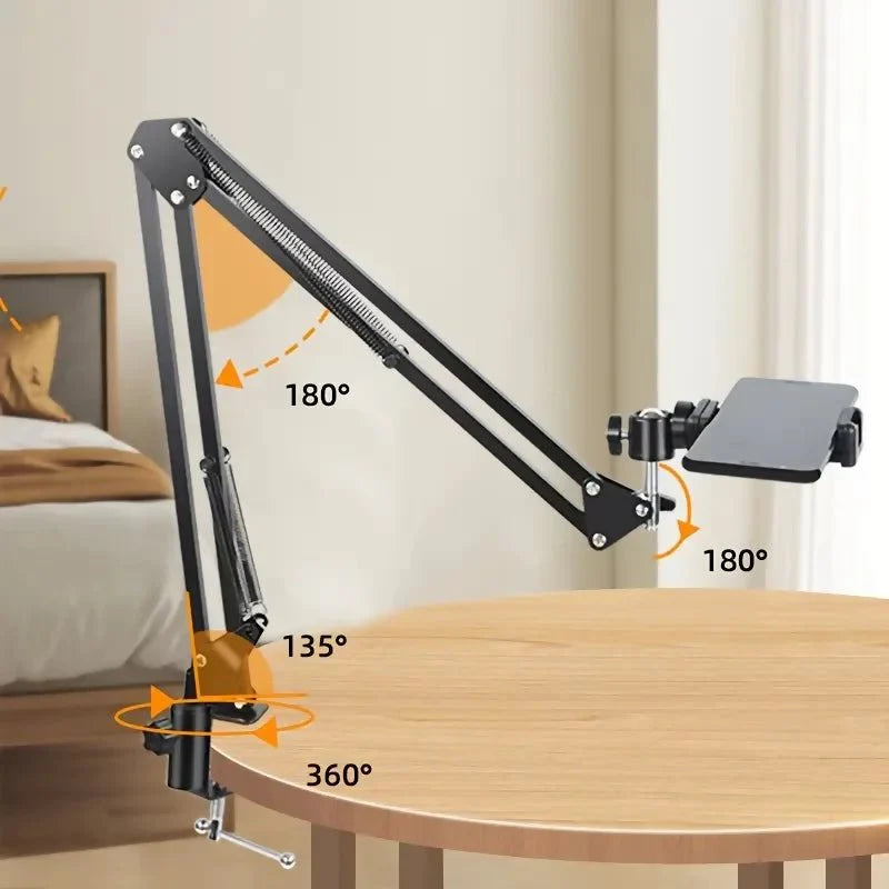 Lomoo Iron Cantilever Mobile Phone Holder, 360 Degree Rotation.