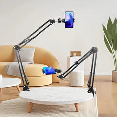 Lomoo Iron Cantilever Mobile Phone Holder, 360 Degree Rotation.