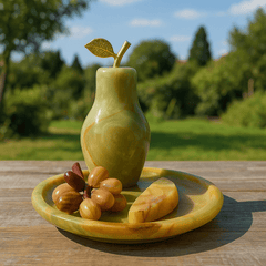 Marble Fruit Arrangement on a Sunny Afternoon - AlifdukanAlifdukan types here :)