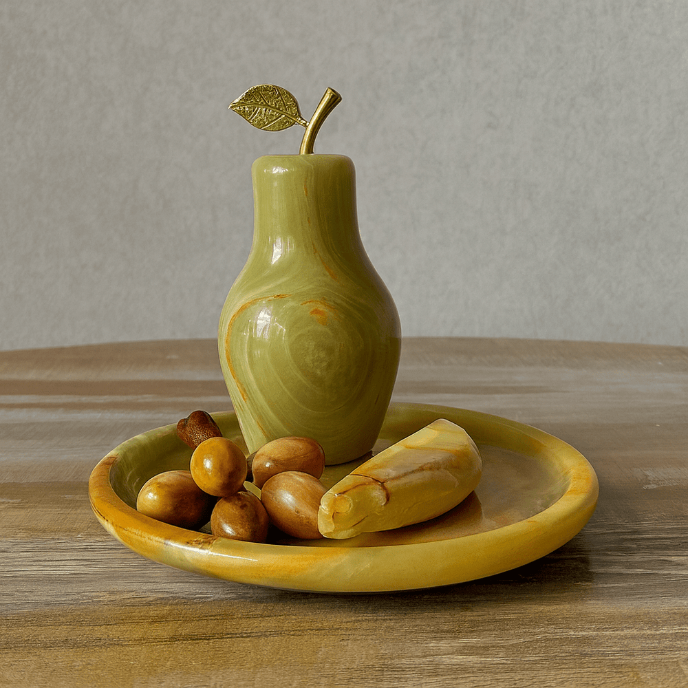 Marble Fruit Arrangement on a Sunny Afternoon - AlifdukanAlifdukan types here :)