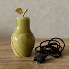 Marble Pear Lamp with Power Cord - AlifdukanAlifdukan types here :)