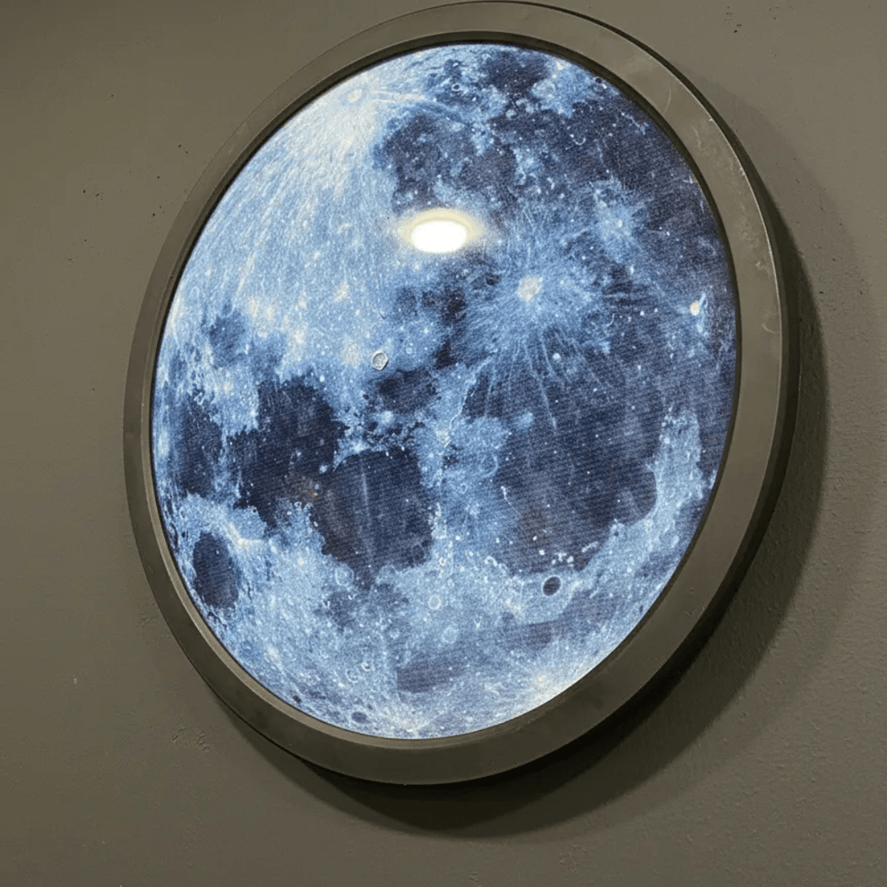 Modern LED Moon Wall Light Decor(Dimensions 18*18 Inch) - AlifdukanStyleNest types here :)