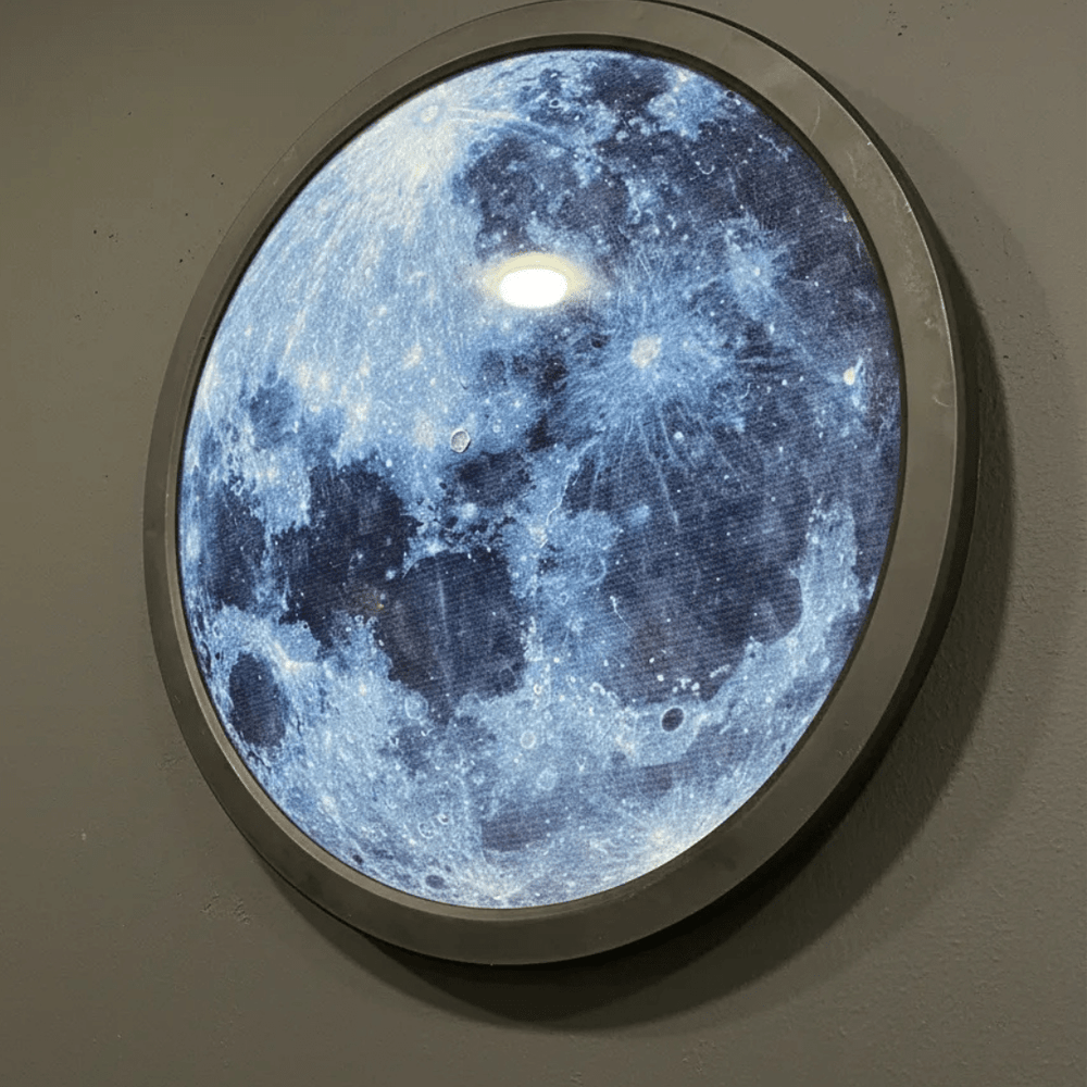Modern LED Moon Wall Light Decor(Dimensions 18*18 Inch) - AlifdukanStyleNest types here :)