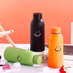 Smiley Glass Glass insulated Smile Water Bottle 400ml