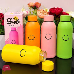 Smiley Glass Glass insulated Smile Water Bottle 400ml
