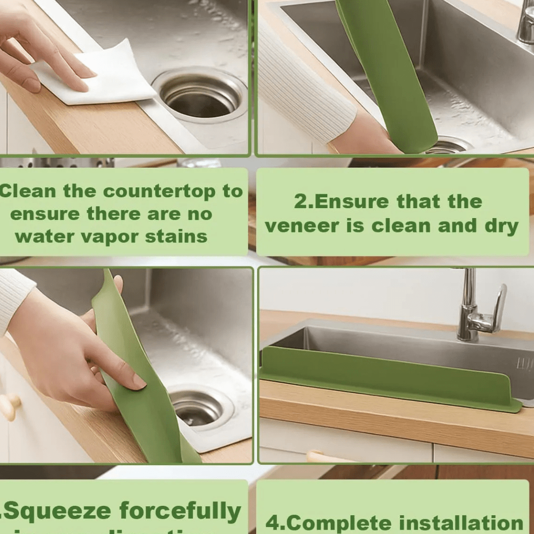 Splash Guard, Anti - Slip Splash Guard, Silicone Faucet Protector with Strong Suction Cups, Artefact Tap Protection, Kitchen Sink Accessories, Splash Guard for Kitchen - AlifdukanAlifdukan types here :)